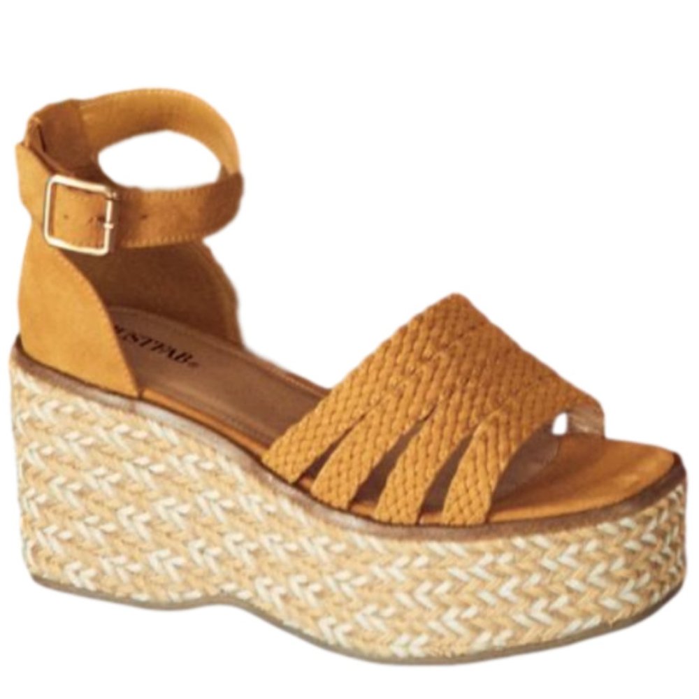 RetroVibes Platform Espadrille Golden Spice 10W 🆕